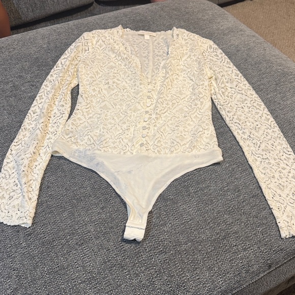 Jonathan Simkhai Ivory Lace Top - Picture 1 of 5